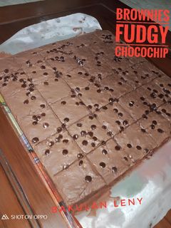 Foto resep Chewy Fudgy Brownies Chocochip