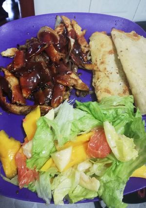 Una foto de Pollo bbq spicy