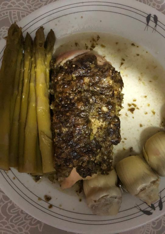 Una foto de Pollo al pesto