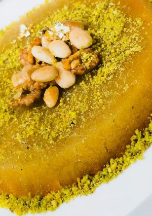 صورة لوصفة كعكة القطايف