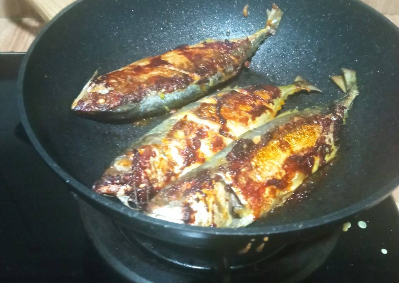 Ikan kembung bakar terflon