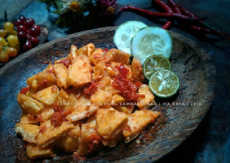 Tempe Goreng Tepung Sambal Limau