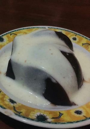 Foto resep Puding Nutrijell Coklat Fla Susu