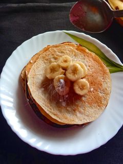 বানানা প্যানকেক(Banana pancake recipe in bengali) রেসিপির প্রধান ছবি