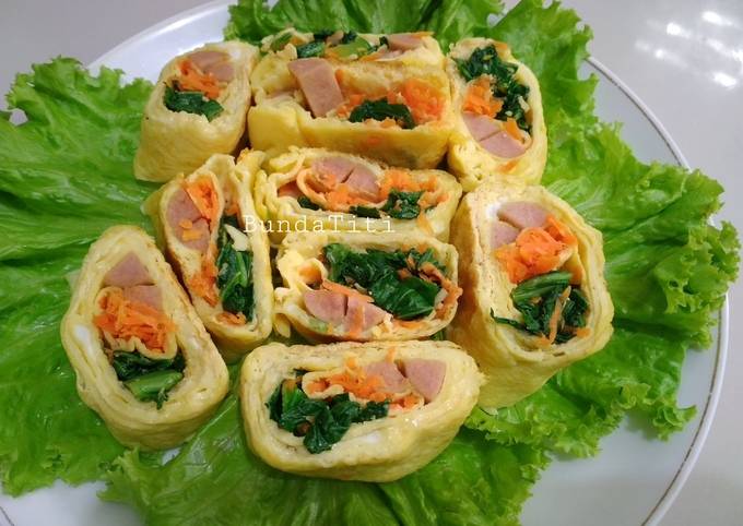 Langkah Mudah untuk Membuat 478.Telur Dadar Gulung Ala2 Korea yang Menggugah Selera