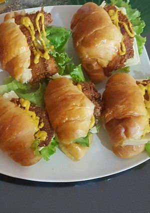 Foto resep Croissant sandwitch