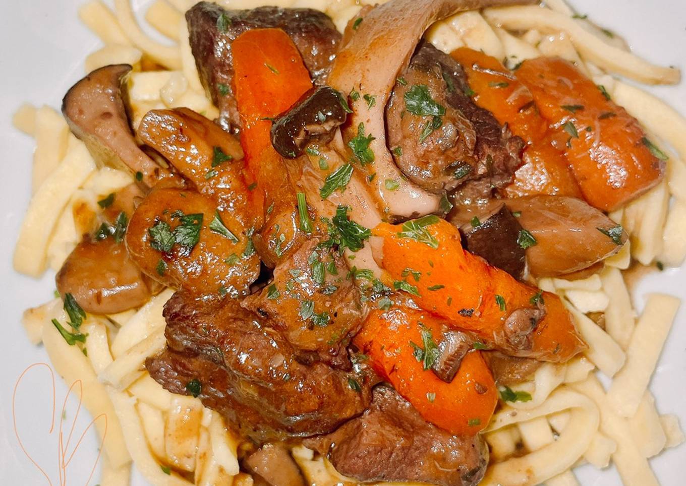 Beef goulash - a mall of various stews