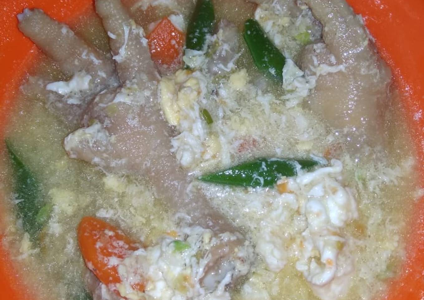 Sup Ceker Telur / MPASI Liwa 15 Bulan