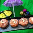 Instant coconut stuffed dryfruits bread peda