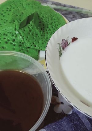 Foto resep Surabi ijo teflon