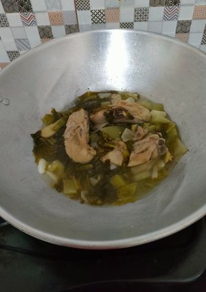 Foto resep Ayam Sayur Asin 3S