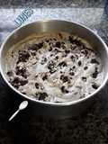 Helado casero de oreo