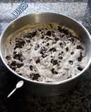 Helado casero de oreo