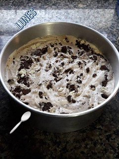 Una foto de Helado casero de oreo