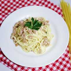 รูปของ Spaghetti Carbonara Super Simple Bahan Sederhana