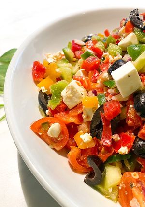 Une photo de Salade chopska (Šopska)