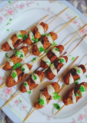 A picture of Chicken seekh kabab.