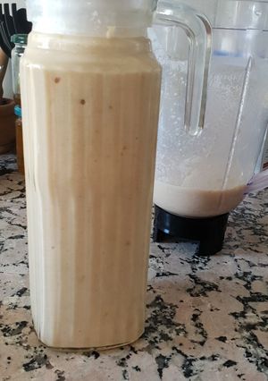 Una foto de Batido piña🍍 y manzana🍏🍎