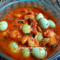 A picture of Sambal kuah udang telur puyuh.