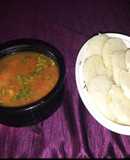 Falahari idli with sambhar