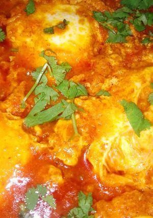 A picture of Shakshuka (Egg Curry).