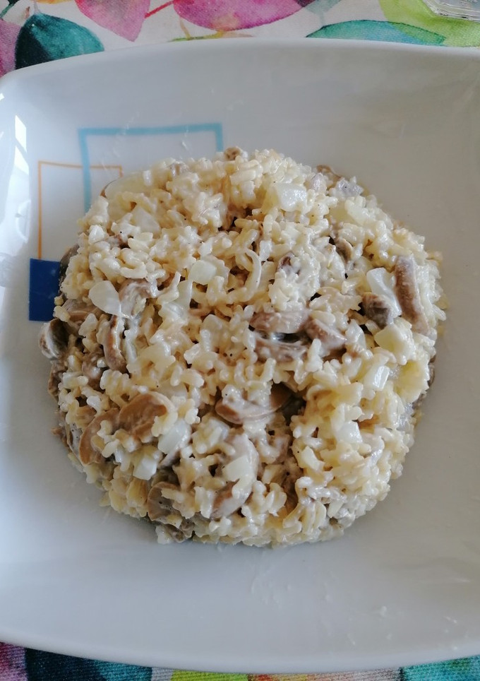 Una foto de "Risotto" de champiñones