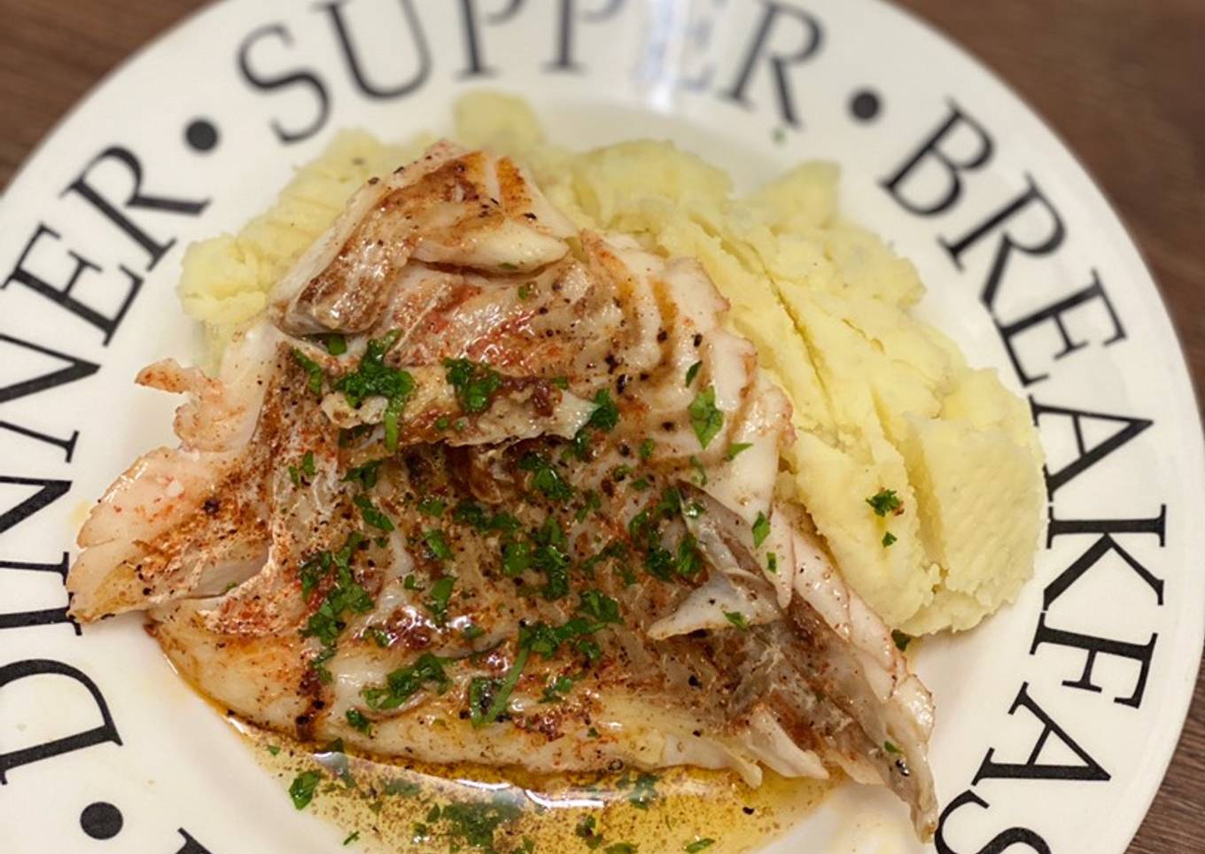 Haddock Fillet with Brown Butter Sauce
