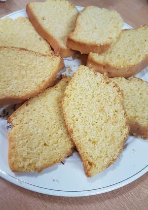 Una foto de Budín o pan de maíz
