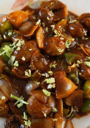 মাশরুম চিলি (Mushroom chilli recipe in Bengali) রেসিপির প্রধান ছবি