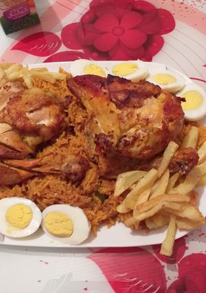 صورة لوصفة ارز بالدجاج