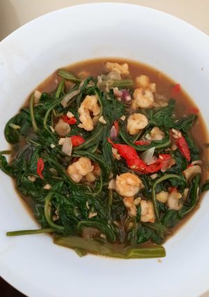 Foto resep Tumis kangkung udang