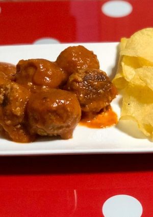 Una foto de Albóndigas de soja texturizada al horno 🌱vegetariana