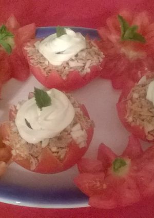 Una foto de Tomates rellenos