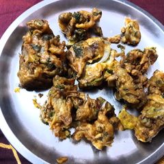 Onion Spinach Pakora A picture of Onion Spinach Pakora.