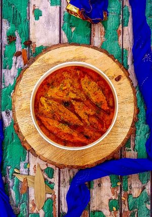 A picture of Goan Style Pomfret Curry.