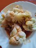 Coliflor con ajitos y pimentón y vinagre