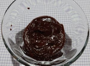 Una foto de Ganache de chocolate y menta