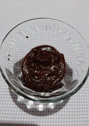 Una foto de Ganache de chocolate y menta