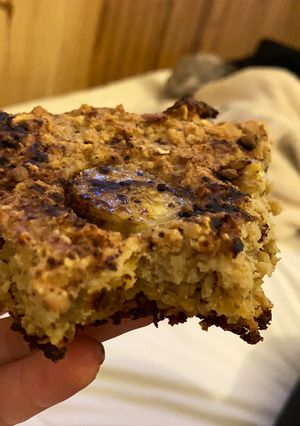 Una foto de Torta de avena y banana