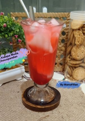 Foto resep Es Kelapa Muda Choco Pandan