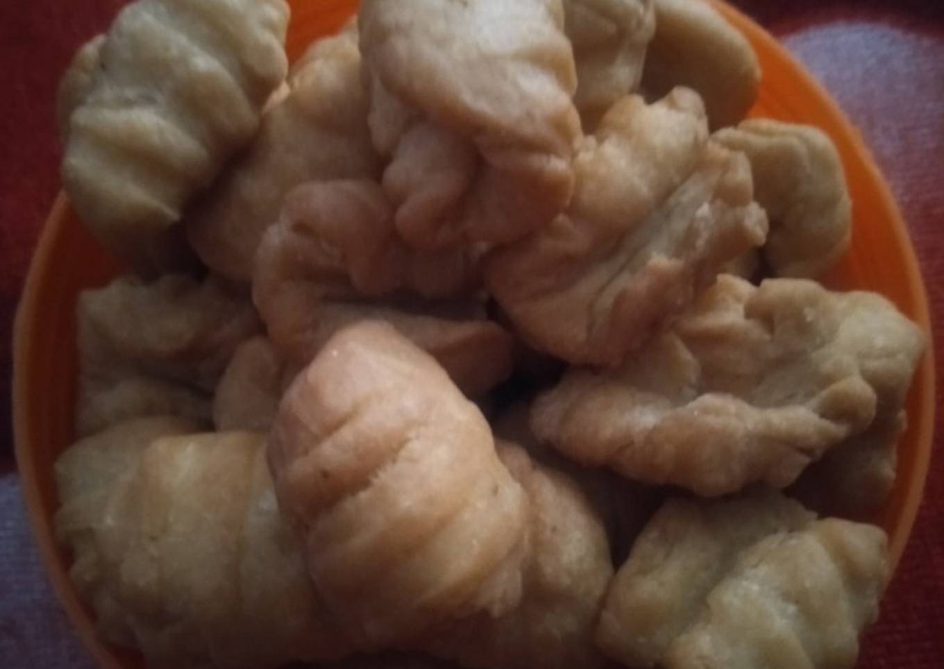 Kue ketapang garpu.