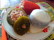 Una foto de arroz con zapallitos al limón
