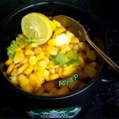 A picture of Buttery American corn bhel.