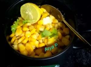 A picture of Buttery American corn bhel.