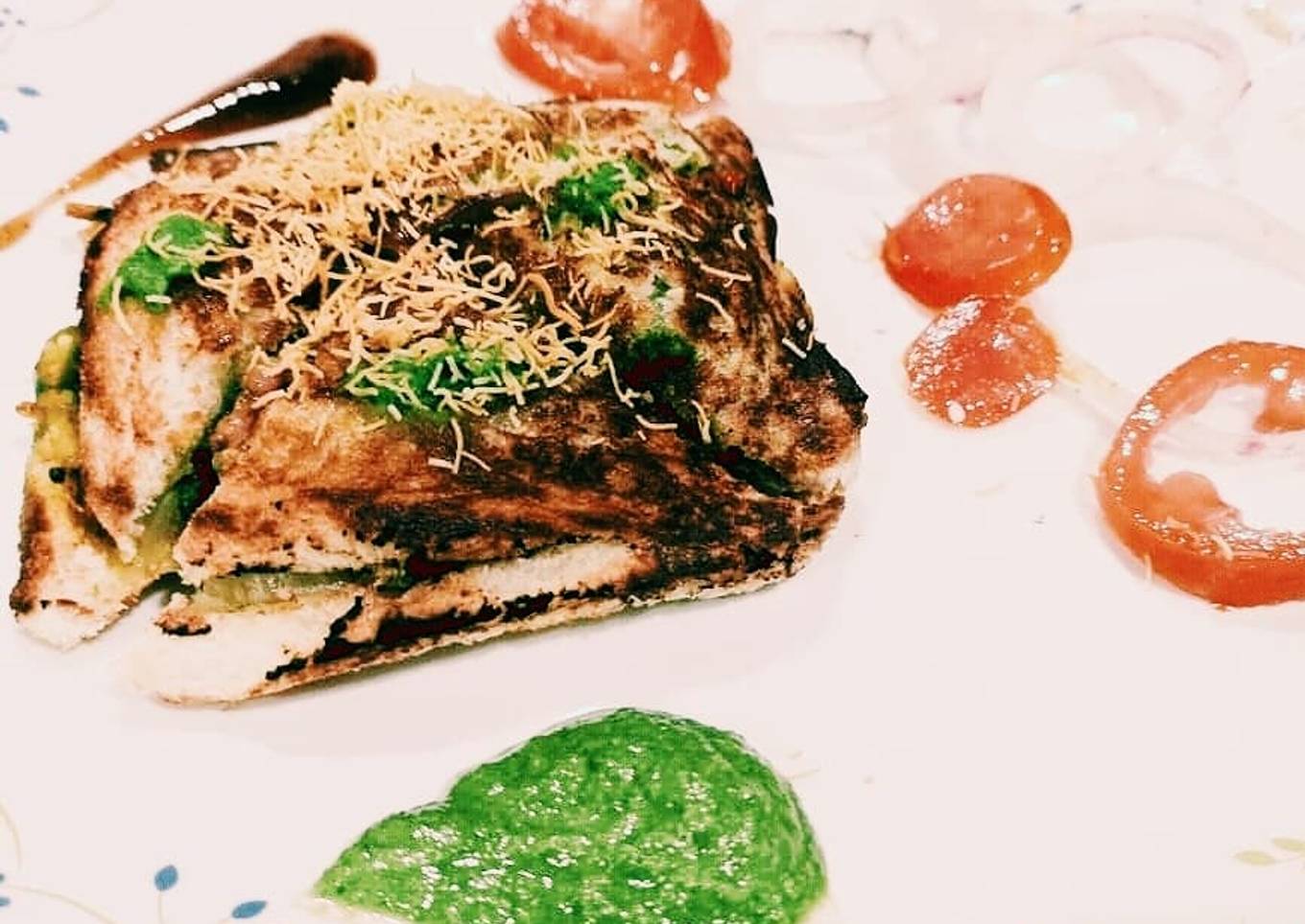 Bombay Masala Toast Sandwich