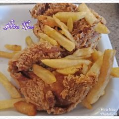 A picture of Chicken Broast With French Fries.