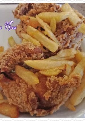 A picture of Chicken Broast With French Fries.
