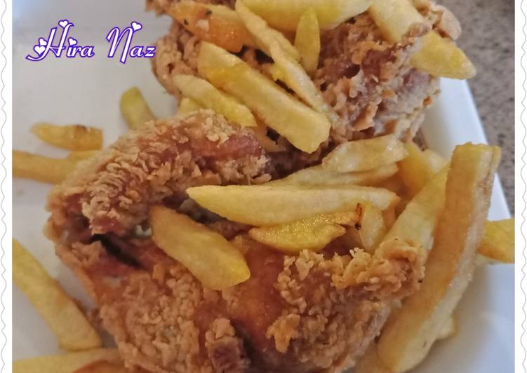 Get Breakfast of Chicken Broast With French Fries
