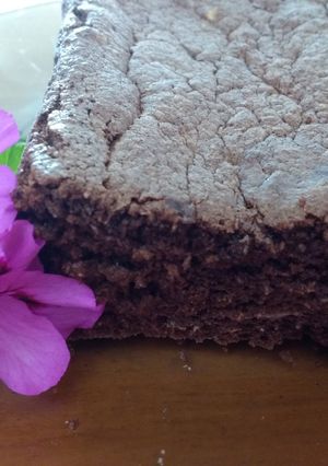 Una foto de Budín de chocolate y coco sin harina