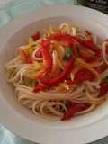 Pasta con pimentón al filetto
